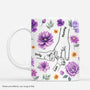 7317MUS1 purple flower mugs personalized gifts for grandma mom 7317M3VAA