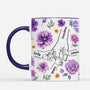 7317MUS2 purple flower mugs personalized gifts for grandma mom 7317M3VAA