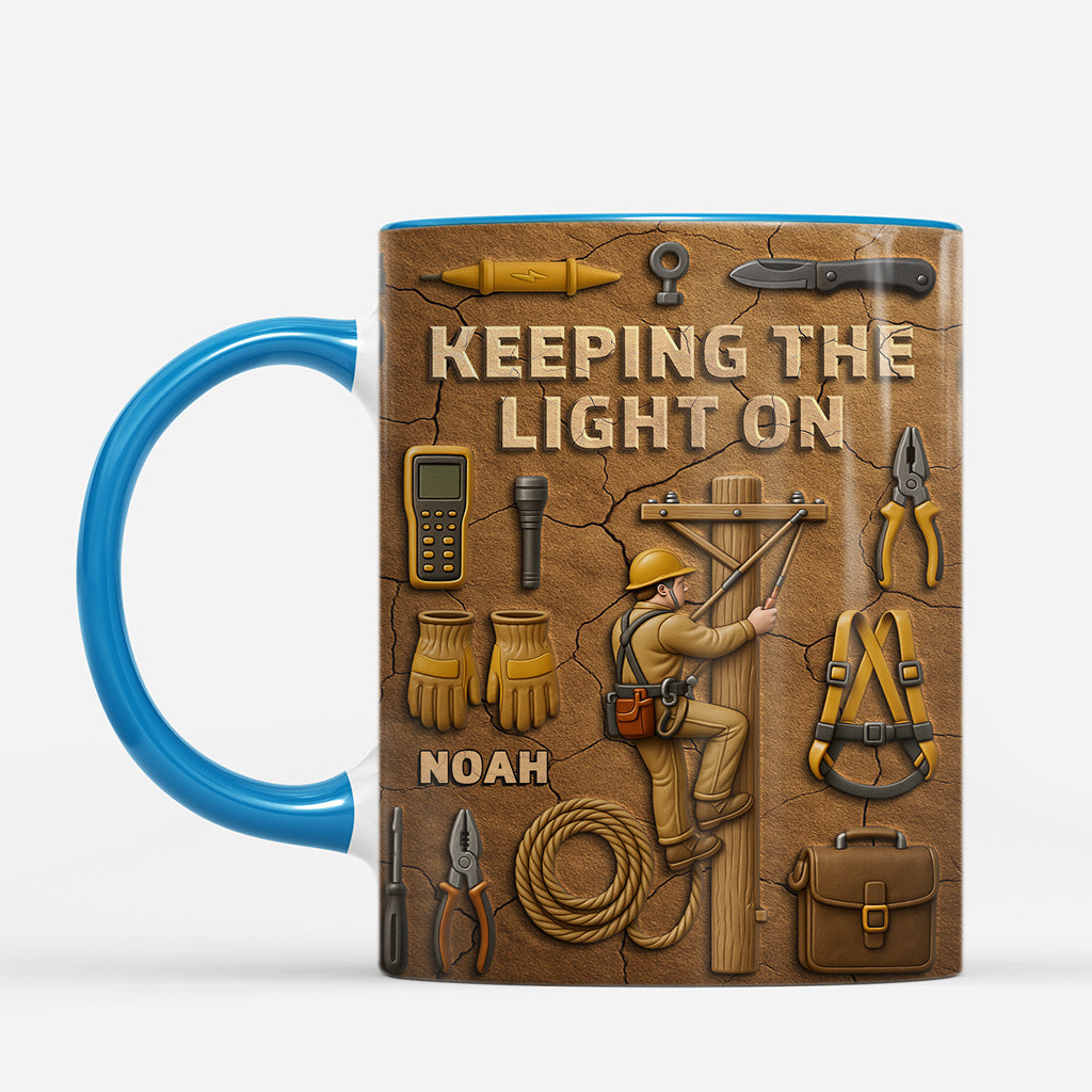 7320MUS2 3d printing effect lineman coffee mugs_ custom gifts for lineman_ 7320M8TMB