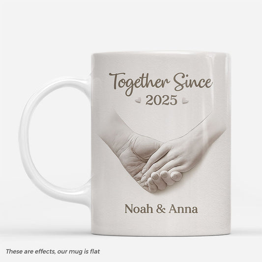 7344MUS1 3d printing effect together since mug_ personalized anniversary gifts for couples 7344M8VZG