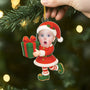 7352OUS2 acrylic elf christmas ornaments with a photo personalized baby gifts 7352OTV5K
