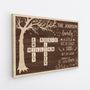 7355CUS2 custom family crossword canvas family a little bit of crazy wall art_ 7355CKPZI