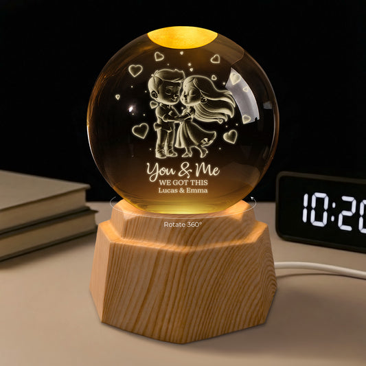 7363LUS1 3d crystal ball lamp personalized anniversary gifts for couples 7363LKLMG_1