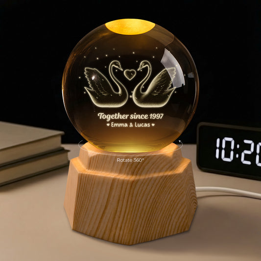 7366LUS1 together since 3d crystal ball lamp personalized gifts for couples 7366L8PCG