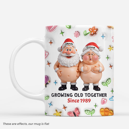 7373MUS1 3d printing effect santa and mrs claus mugs custom christmas gifts for couples_ 7373M3V5G