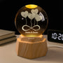 7376LUS1 heart 3d crystal ball lamp personalized gift for couples 7376LKVCG