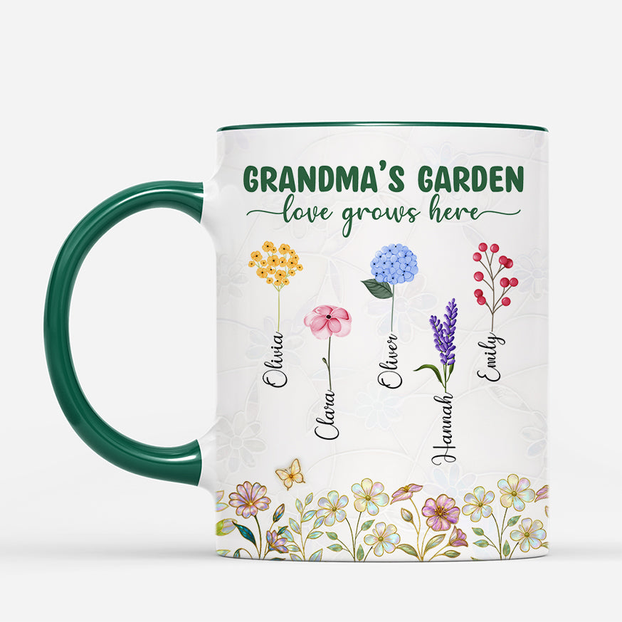 7379MUS2 3d printing effect grandmas garden love grows here mug _custom gifts for grandma mom 7379M6Q5A
