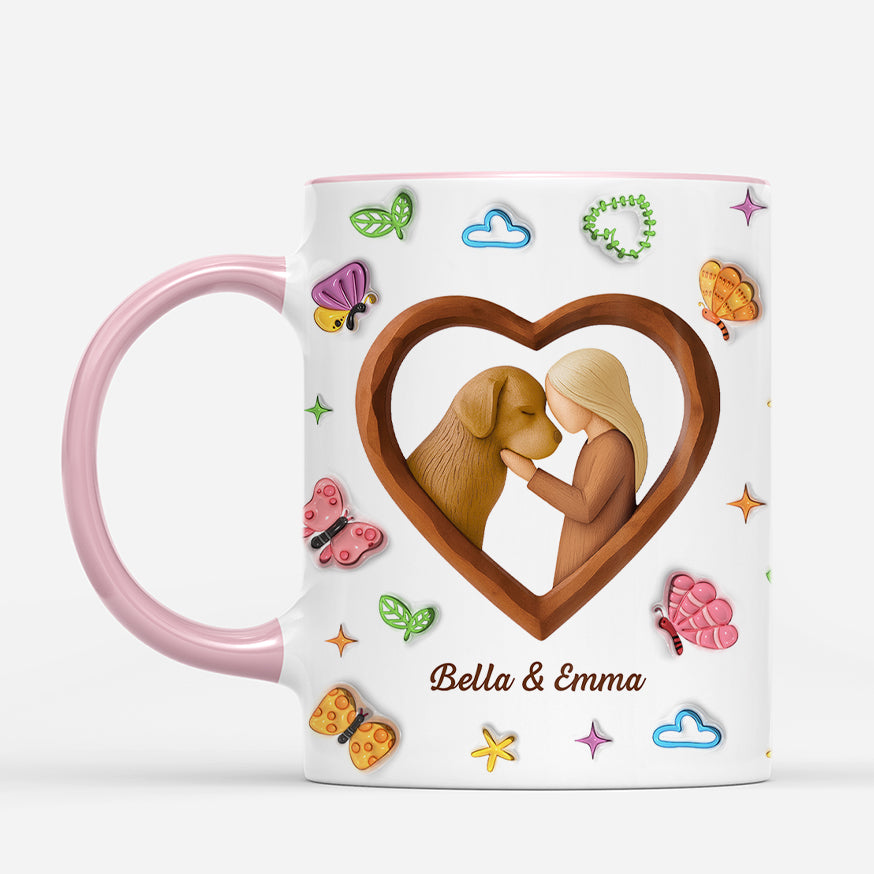 7393MUS2 3d printing effect just a girl who loves dogs mug personalized dog mom gifts 7393MKLZC_1