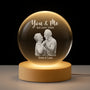 7418LUS1 custom photo crystal ball lamp personalized gifts for couples 7418L3PCG