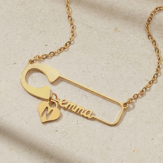7426JUS2 safety pin necklace with name personalized gifts for him her 7426J0V5A