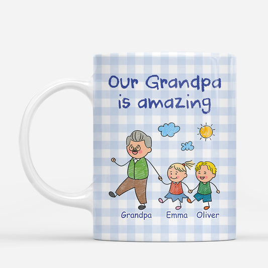 7429MUS1 my grandpa is amazing mug personalized gifts for grandpa grandma 7429M8PZB