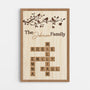 7451CUS1 family crossword art personalized family canvas with names 7451C3PZI