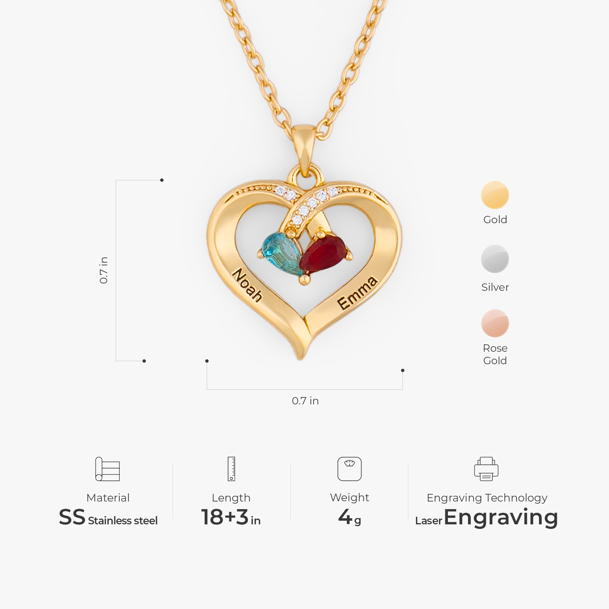 7460JUS3 heart necklace with name and birthstone_ custom gifts for couples him her 7460J0P5G