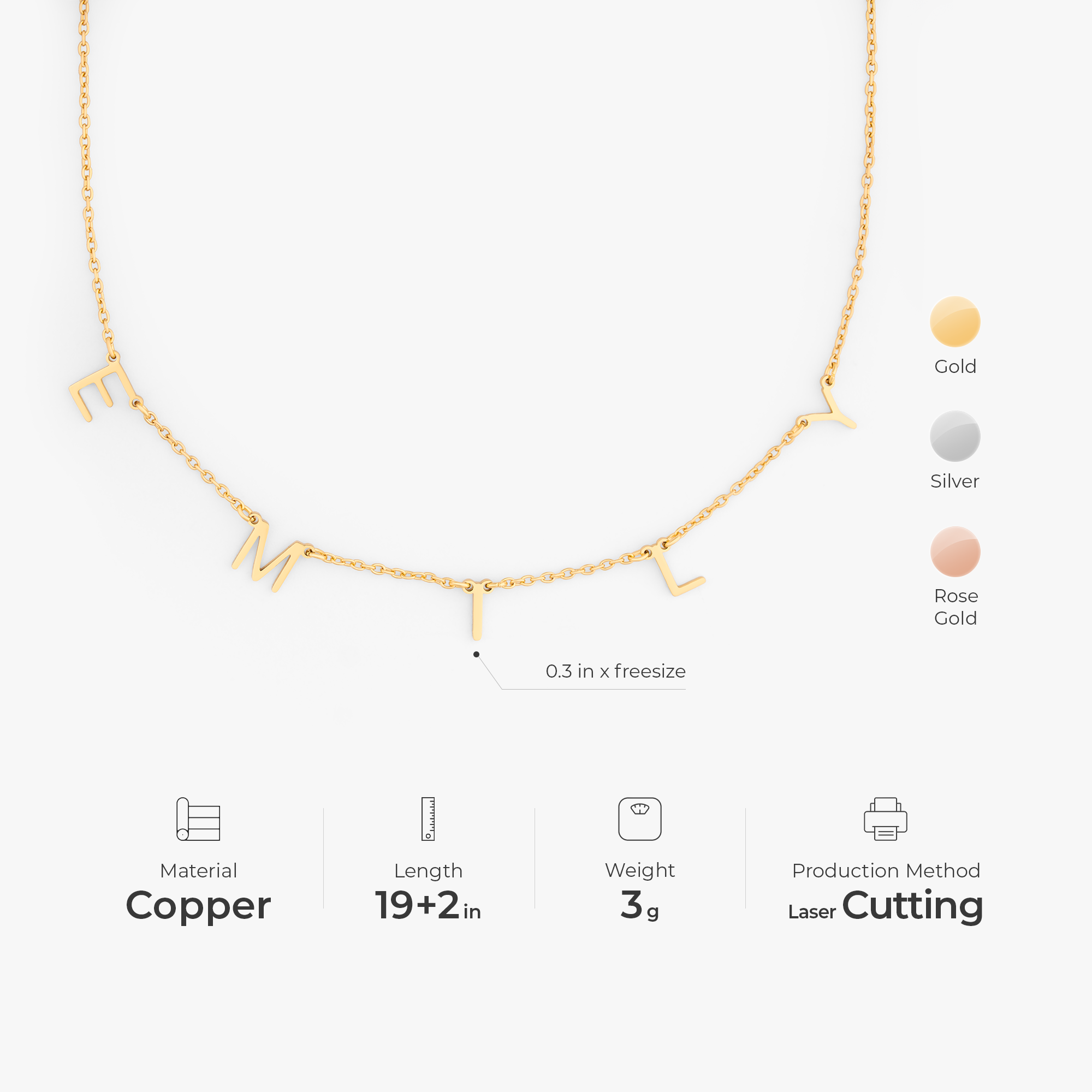 7461JUS3 letter name necklace personalized gifts for him her 7461J0Y5A