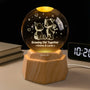 7471LUS1 bear 3d crystal ball lamp personalized gifts for couples 7471L3PCG