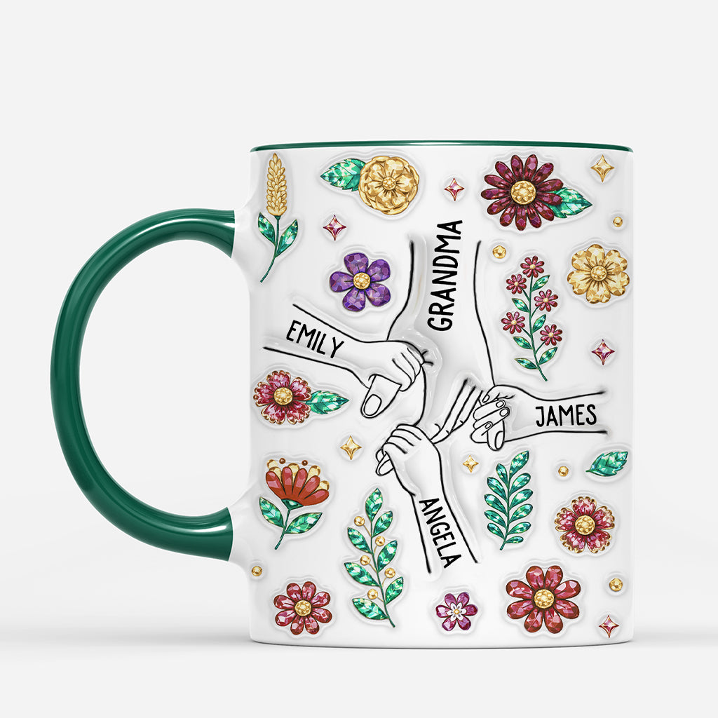 7485MUS2 3d printing effect flower mug with names personalized gifts for mom grandma 7485M_1082aa17 92f0 48f8 b7b0 8f0a33777ef2