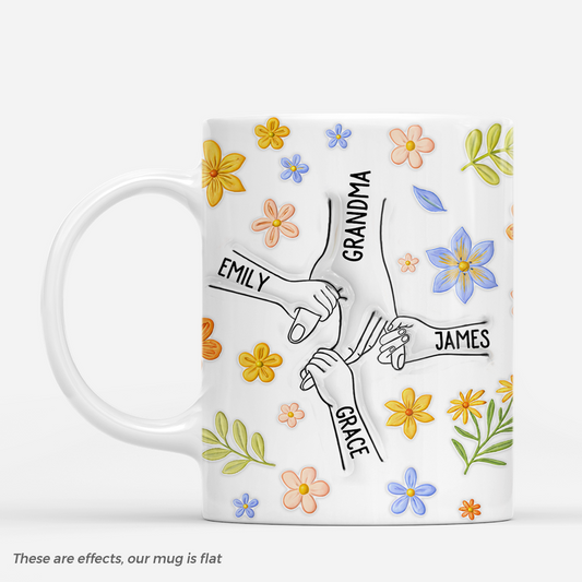 7488MUS3 3d printing effect hand holding mug with names personalized gifts for mom grandma 7488M6FAA