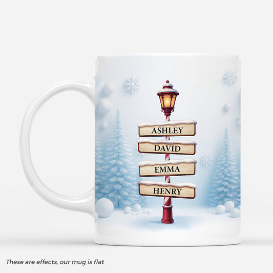 7501MUS1 3d printing effect personalized christmas mugs with names gifts for family 7501MTV5I