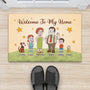 7503DUS2 welcome to our home doormat custom gifts for family with dog and cat 7503DTT5I_9f10cd89 c424 49fa 8765 35baacd18868