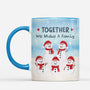 7504MUS1 personalized snowman mugs together we make a family 7504MTVTI