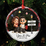 7508OUS1 glass couple ornaments personalized christmas gifts for couples 7508OKV5G