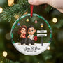 7508OUS2 glass couple ornaments personalized christmas gifts for couples 7508OKV5G