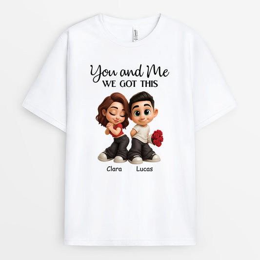 7509AUS1 you and me we got this shirt matching custom shirts for couples 7509AKV5G