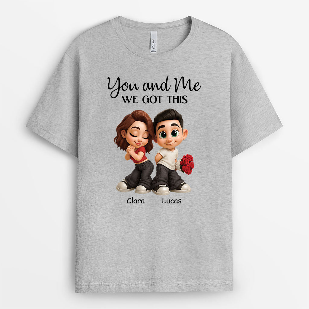 7509AUS2 you and me we got this shirt matching custom shirts for couples 7509AKV5G