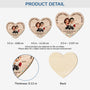7510OUS3 personalized 1 layered wooden ornaments christmas gifts for couples 7510O