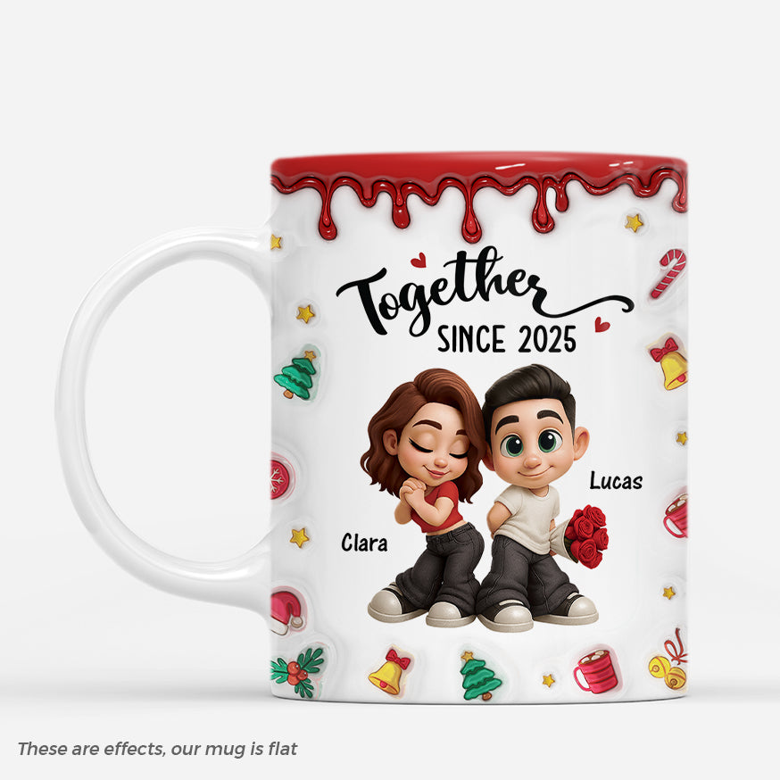 7511MUS1 3d printing effect together since mug custom anniversary gifts for couples 7511MKL5G