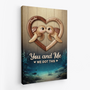 7525CUS2 you and me we got this canvas custom gifts for couples 7525C8PTG