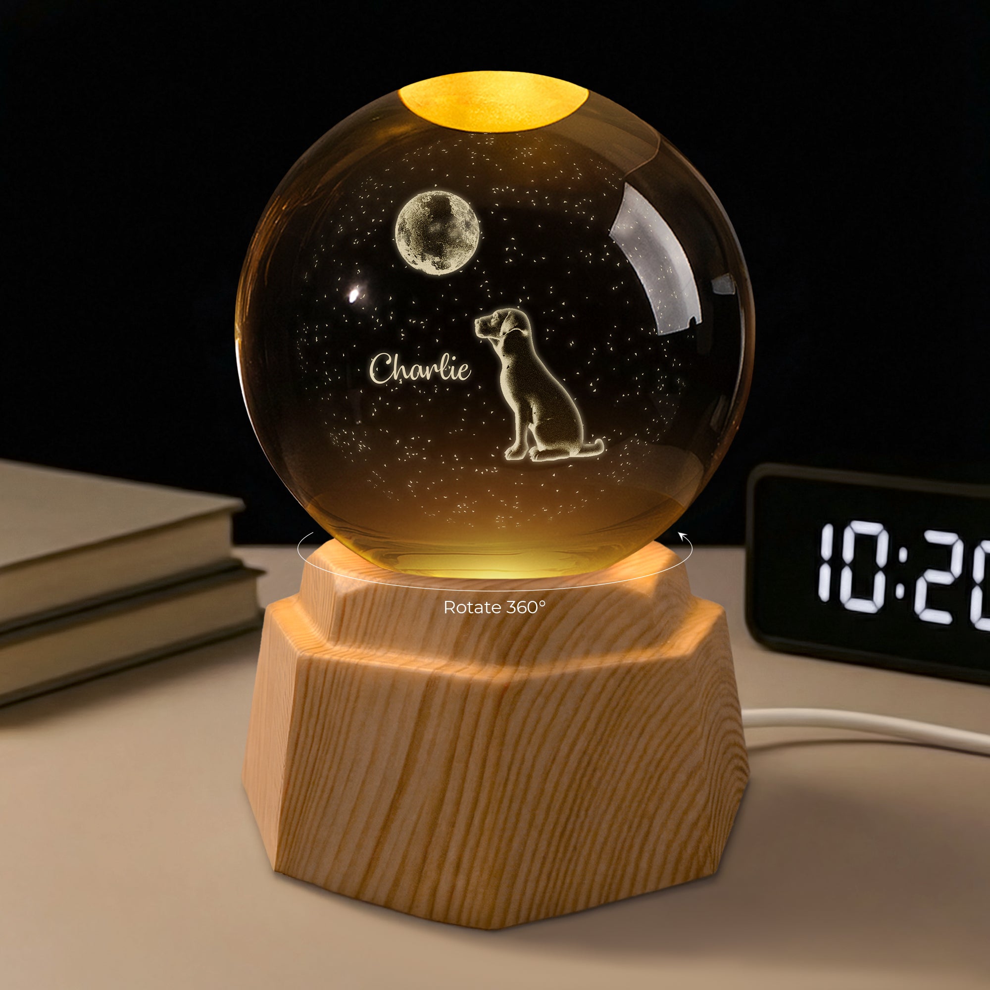 7533LUS1 3d crystal ball lamp personalized gifts for cat lovers 7533LTLNC_1