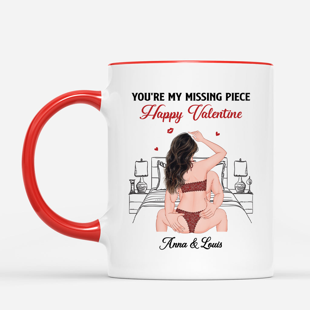 7540MUS2 personalized couple mugs you are my missing piece gifts 7540M