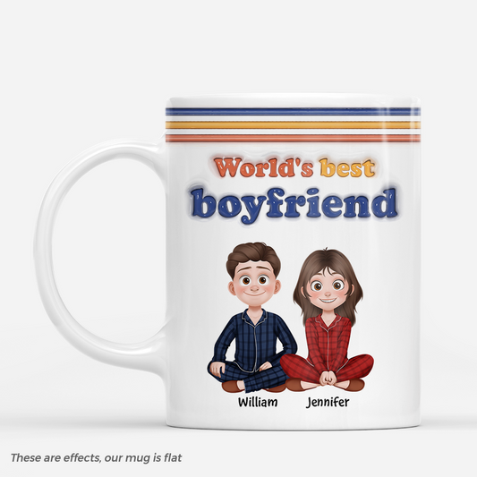 7548MUS1 3d printing effect personalized couple mug gifts for wife husband boyfriend girlfriend 7548M8RAB