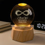 7557LUS1 infinity 3d crystal ball lamp personalized gifts for couples 7557L6VAG