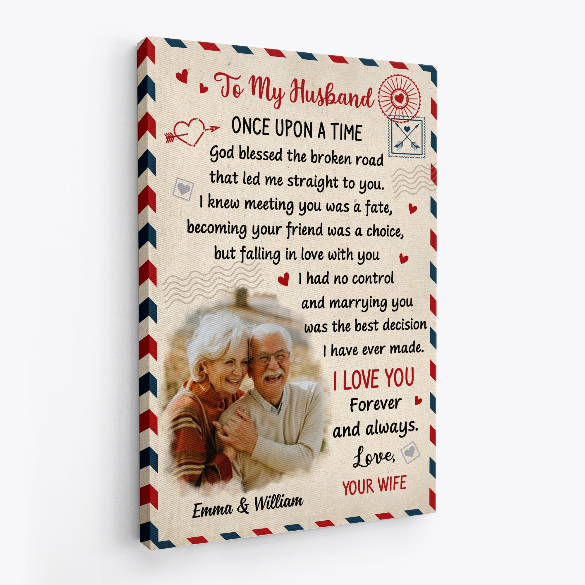7568CUS2 personalized couple canvas gifts for wife from husband 7568CSPAG