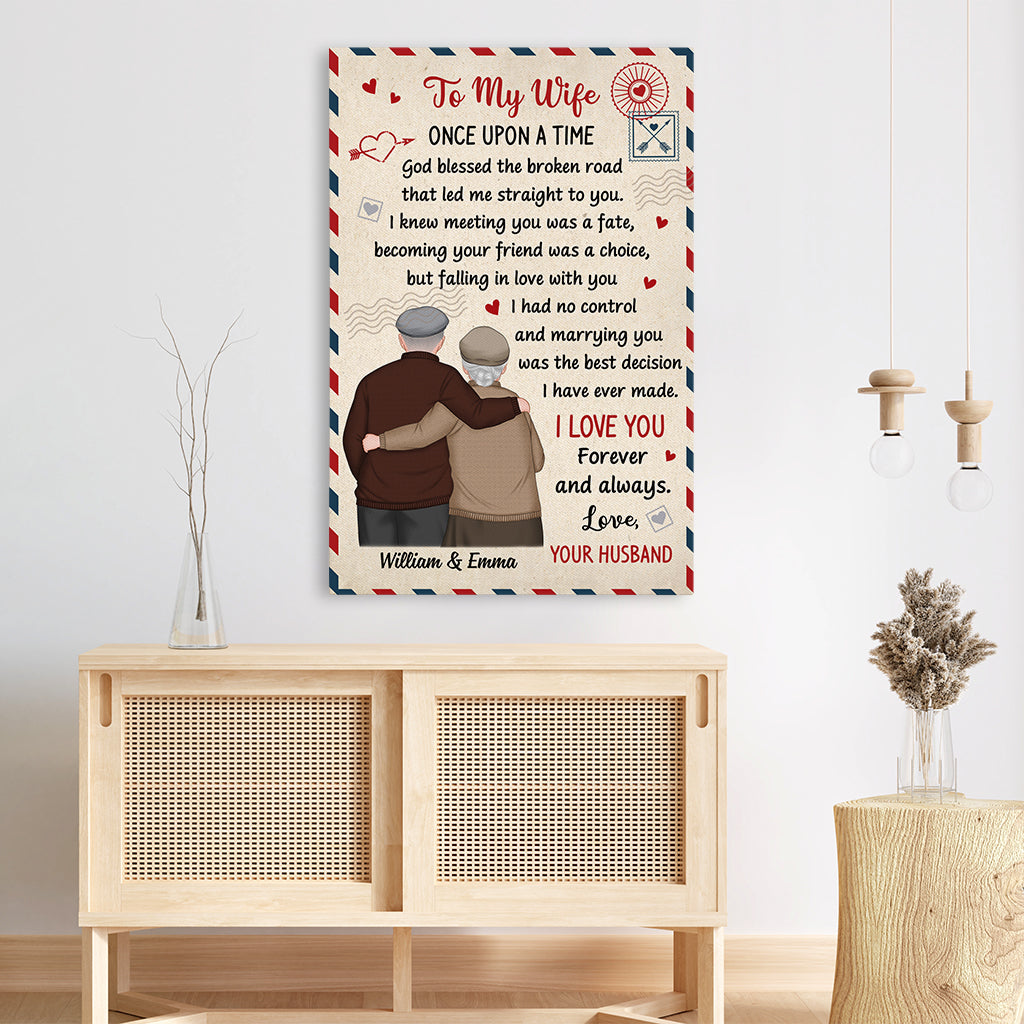 7568CUS3 personalized couple canvas gifts for wife from husband 7568CSPAG