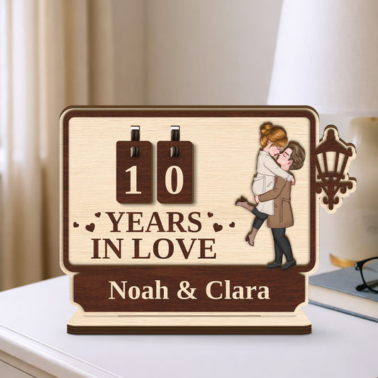 7576QUS1 days in love tracker sign personalized anniversary gifts for couples 7576Q8LMG_2