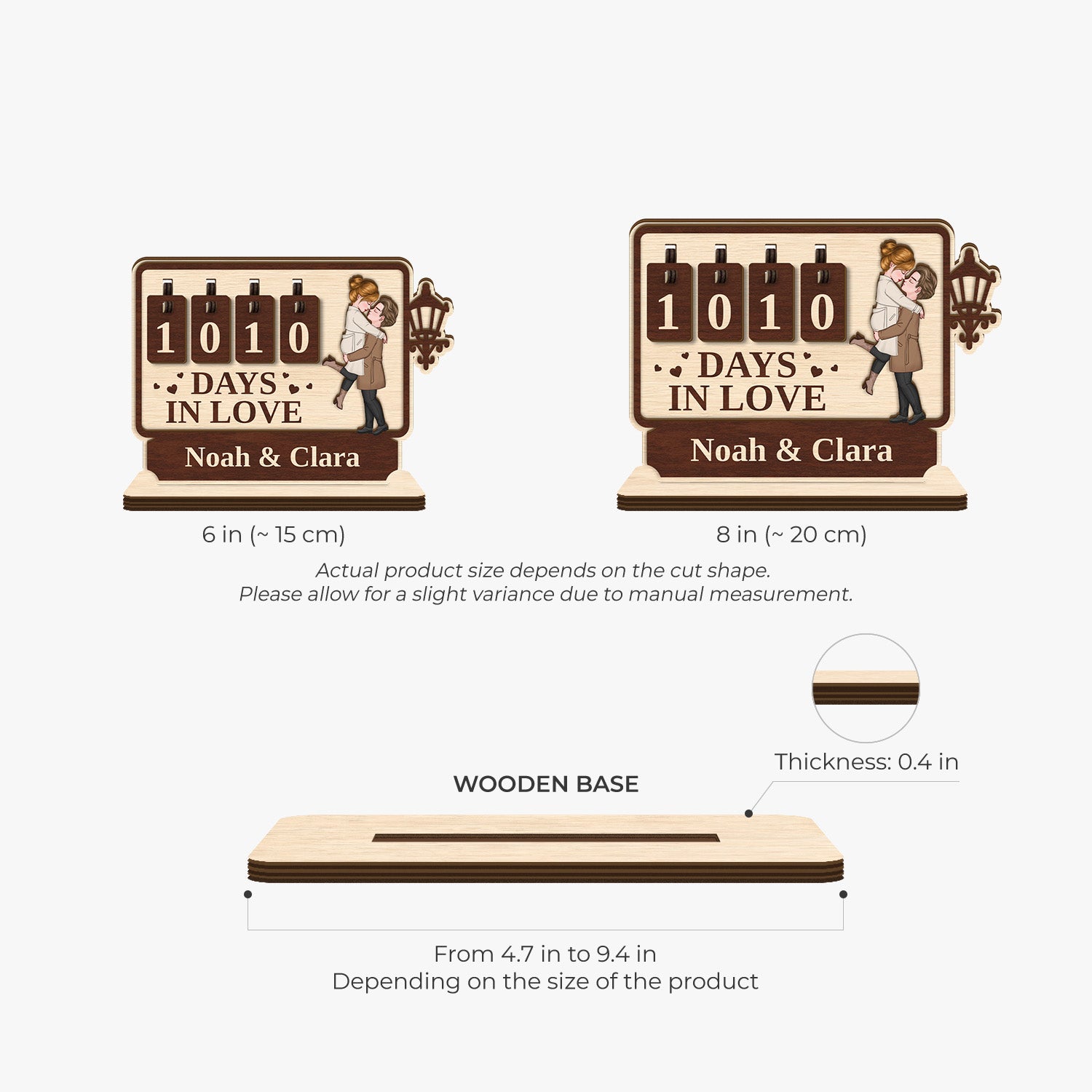 7576QUS1 days in love tracker sign personalized anniversary gifts for couples 7576Q8LMG_3