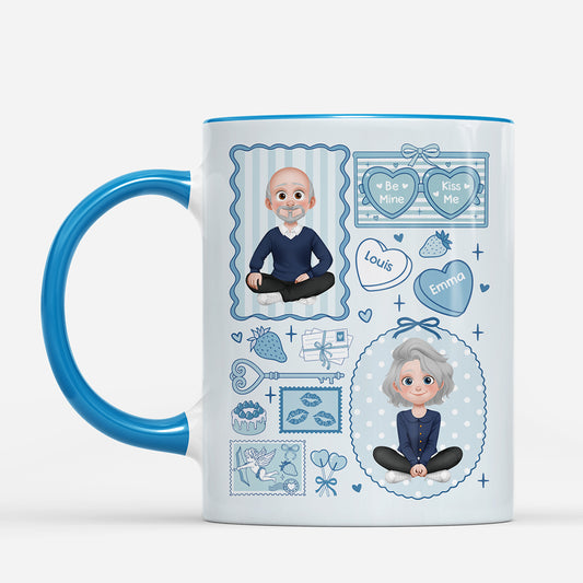 7577MUS2 personalized couple mugs cute gifts for valentines day 7577MCPWG