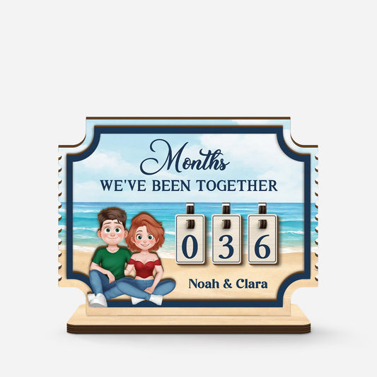 7582QUS1 months weve been together tracker personalized gifts for couples 7582Q8VMG_4