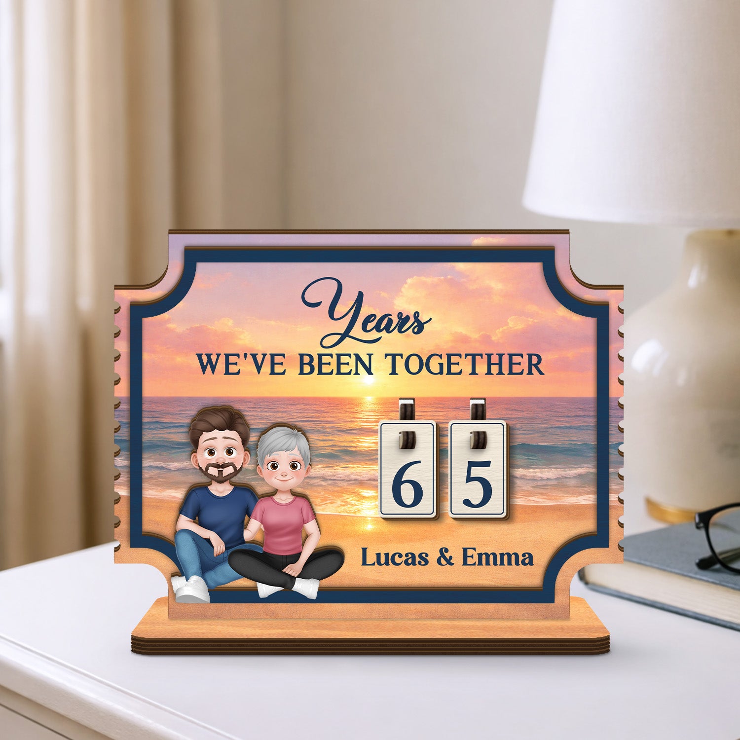 7582QUS1 months weve been together tracker personalized gifts for couples 7582Q8VMG_5
