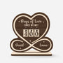 7586QUS1 days of love tracker sign personalized anniversary gifts for couples 7586QTHAG