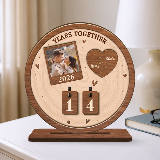 7588QUS2 days together tracker with photo custom anniversary gifts for couples 7588QTVNG