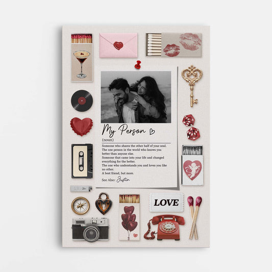 7590CUS1 my person definition print personalized photo canvas for couples 7590CCV5G