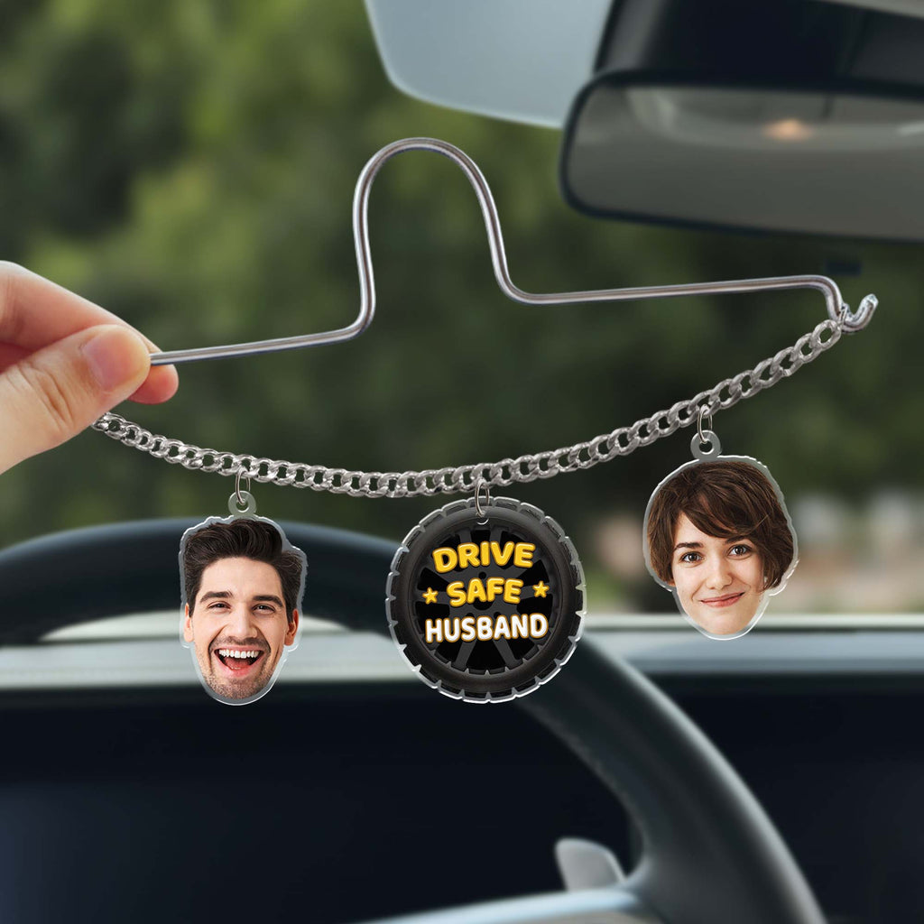 7595GUS2 drive safe photo car charm custom gifts for couples dad mom 7595G6TTG