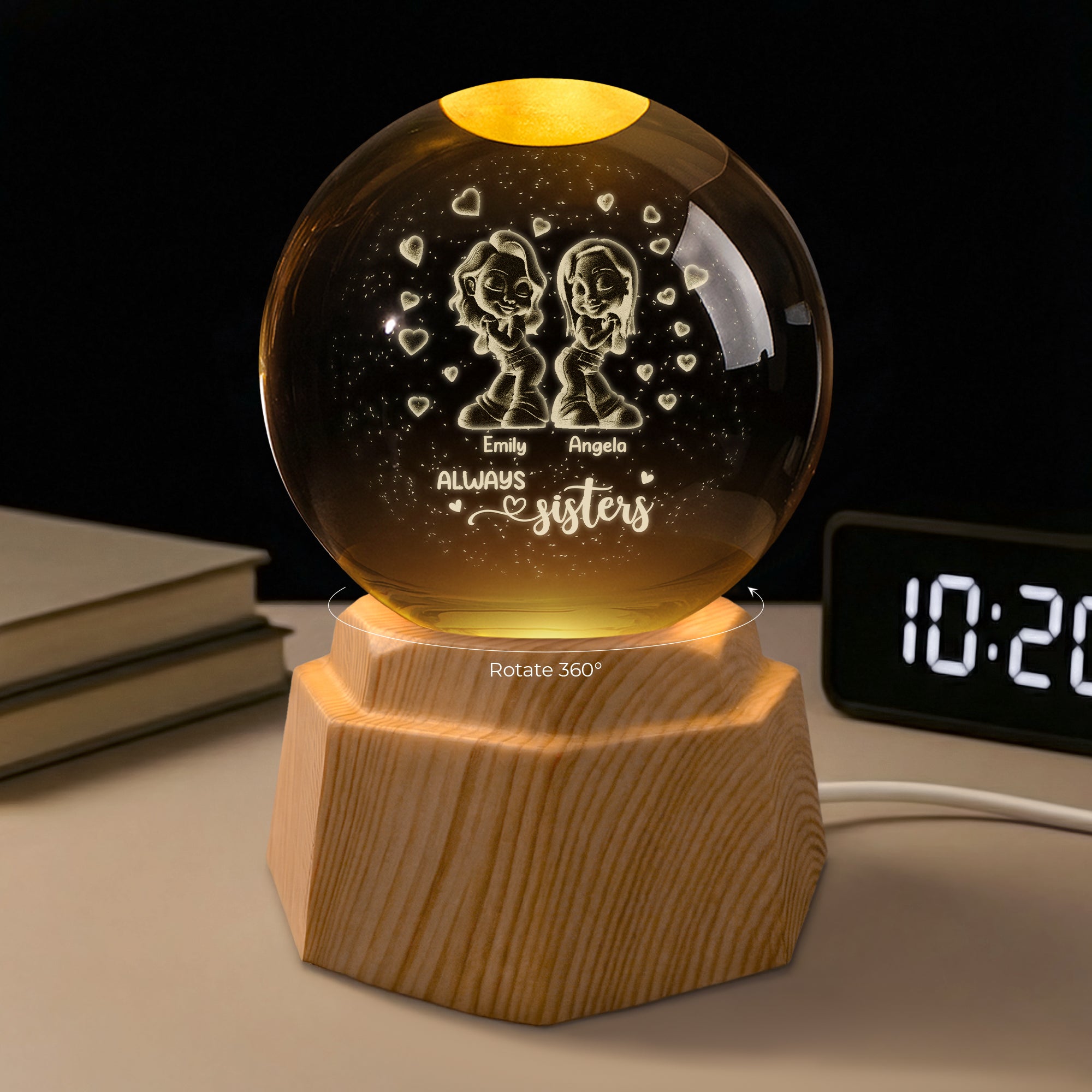 7611LUS1 besties forever 3d crystal ball lamp personalized gifts for friends sister 7611L3VZF_2