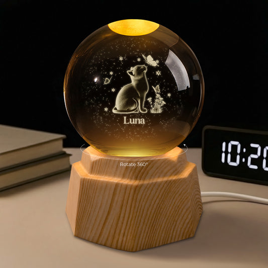 7614LUS1 dog cat 3d crystal ball lamp personalized gifts for pet lovers 7614L_5628a16f c2bf 451b 8b07 5820c8448033