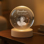 7623LUS2 custom crystal ball lamp grandma mom you are the piece that holds us together 7623LSPCA