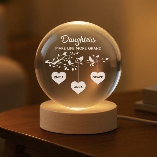 7625LUS2 grandkids make life more grand crystal ball lamp custom gifts for grandparents 7625L6PZA